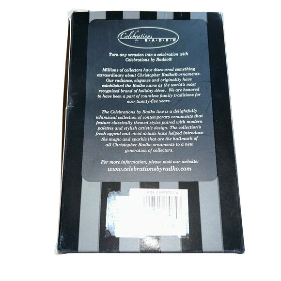 Christopher Radko Celebrations Glass Christmas Ornament Glittery Gingerbread Man - Picture 3 of 6